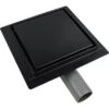 VerosanPro Duschrinne-Bodenablauf Nakia Quadratisch Matt Schwarz 15 Cm X 15 Cm