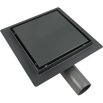 VerosanPro Duschrinne-Bodenablauf Nakia Quadratisch Matt Dunkelgrau 15 X 15 Cm 3 VerosanPro Duschrinne-Bodenablauf Nakia Quadratisch Matt Dunkelgrau 15 X 15 Cm