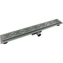 VerosanPro Duschrinne Nakia DR1 Komplettset Designrost Matt Hellgrau 100 Cm