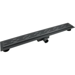 VerosanPro Duschrinne Nakia DR1 Komplettset Designrost Matt Dunkelgrau 70 Cm