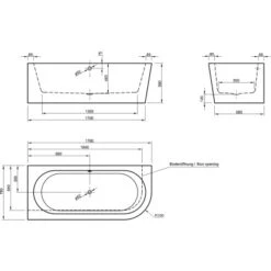 Ottofond Eck-Badewanne Modena Corner Rechts 178 Cm Weiß -Dusch Welt Verkauf 6755581 3209 3