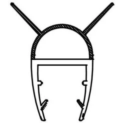 Dichtleiste Für Duschkabinen 2er-Set 8 Mm Glasstärke -Dusch Welt Verkauf 702407 4633 4