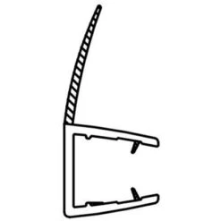 Dichtleiste Für Duschkabinen 2er-Set 8 Mm Glasstärke -Dusch Welt Verkauf 702407 4633 5