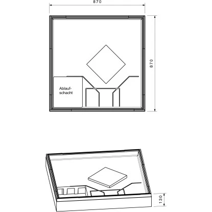 Duschwannenträger Für Ottofond Q 90 Cm X 90 Cm 4 Duschwannenträger Für Ottofond Q 90 Cm X 90 Cm – Bild 2