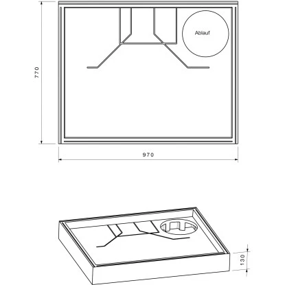 Duschwannenträger Für Ottofond Aruba 100 Cm X 80 Cm 4 Duschwannenträger Für Ottofond Aruba 100 Cm X 80 Cm – Bild 2