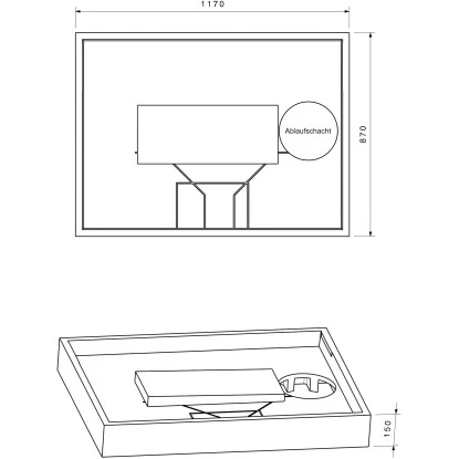 Duschwannenträger Für Ottofond Plateau 120 Cm X 90 Cm 4 Duschwannenträger Für Ottofond Plateau 120 Cm X 90 Cm – Bild 2