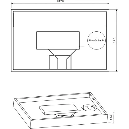 Duschwannenträger Für Ottofond Plateau 140 Cm X 90 Cm 4 Duschwannenträger Für Ottofond Plateau 140 Cm X 90 Cm – Bild 2