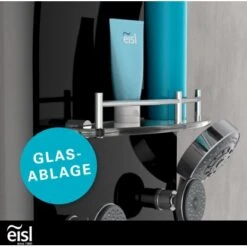Eisl Duschpaneel Karibik 3 In 1 Mit Regendusche Sechs Massagedüsen Schwarz 21 Eisl Duschpaneel Karibik 3 In 1 Mit Regendusche Sechs Massagedüsen Schwarz -Dusch Welt Verkauf 7663602 2759 10