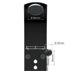 Eisl Duschpaneel Karibik 3 In 1 Mit Regendusche Sechs Massagedüsen Schwarz 15 Eisl Duschpaneel Karibik 3 In 1 Mit Regendusche Sechs Massagedüsen Schwarz -Dusch Welt Verkauf 7663602 2759 4