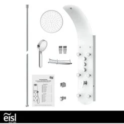 Eisl Duschpaneel Karibik 3 In 1 Mit Regendusche Sechs Massagedüsen Weiß 17 Eisl Duschpaneel Karibik 3 In 1 Mit Regendusche Sechs Massagedüsen Weiß -Dusch Welt Verkauf 7663628 2759 6