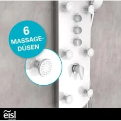 Eisl Duschpaneel Karibik 3 In 1 Mit Regendusche Sechs Massagedüsen Weiß 20 Eisl Duschpaneel Karibik 3 In 1 Mit Regendusche Sechs Massagedüsen Weiß -Dusch Welt Verkauf 7663628 2759 9
