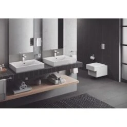 Grohe Aufsatzwaschbecken Cube Keramik 60 Cm Alpinweiß Hahnloch Überl. PureGuard -Dusch Welt Verkauf 778995 4520 2