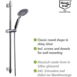 Wenko Brauseset Young Chrom -Dusch Welt Verkauf 903234 1068 04