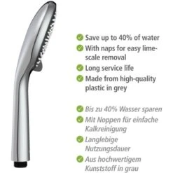 Wenko Brauseset Watersaving Chrom -Dusch Welt Verkauf 903251 1068 08