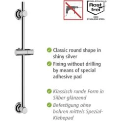 Wenko Duschstange Chrom Befestigen Ohne Bohren 8 Wenko Duschstange Chrom Befestigen Ohne Bohren -Dusch Welt Verkauf 903353 1068 03