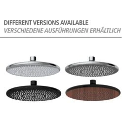 Wenko Regenduschkopf Watersaving Wood Ø 22,5 Cm -Dusch Welt Verkauf 903683 1068 07