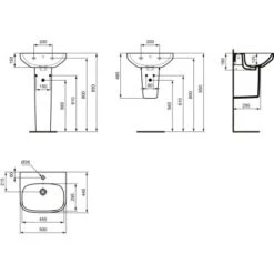 Ideal Standard Waschtisch I.life A 50x44 Cm 1 Hahnloch Mit Überlauf Weiß 15 Ideal Standard Waschtisch I.life A 50x44 Cm 1 Hahnloch Mit Überlauf Weiß -Dusch Welt Verkauf 9802901 3049 7