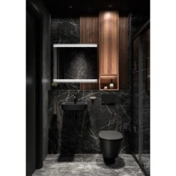 Ideal Standard Handwaschbecken Connect Air 40 Cm 1 Hahnloch Mit Überlauf Schwarz -Dusch Welt Verkauf 9803289 3049 6