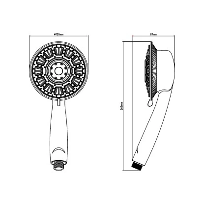 Eisl YLLUMI LED-Handbrause Chrom 13 Eisl YLLUMI LED-Handbrause Chrom – Bild 11