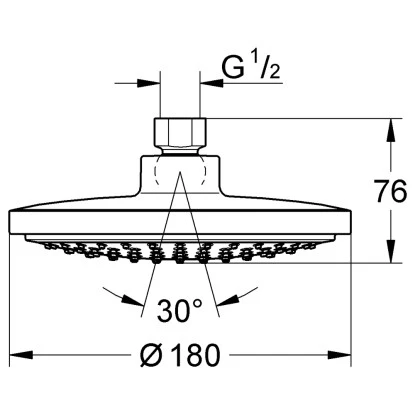 Grohe Kopfbrause Euphoria Cosmopolitan 180 4 Grohe Kopfbrause Euphoria Cosmopolitan 180 – Bild 2