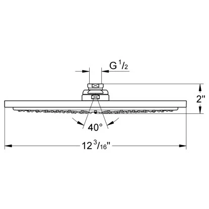 Grohe Kopfbrause Rainshower Cosmopolitan 310 4 Grohe Kopfbrause Rainshower Cosmopolitan 310 – Bild 2