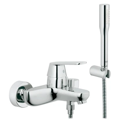 Grohe Einhand-Wannenbatterie Eurosmart C DN 15 Mit Brausegarnitur 3 Grohe Einhand-Wannenbatterie Eurosmart C DN 15 Mit Brausegarnitur